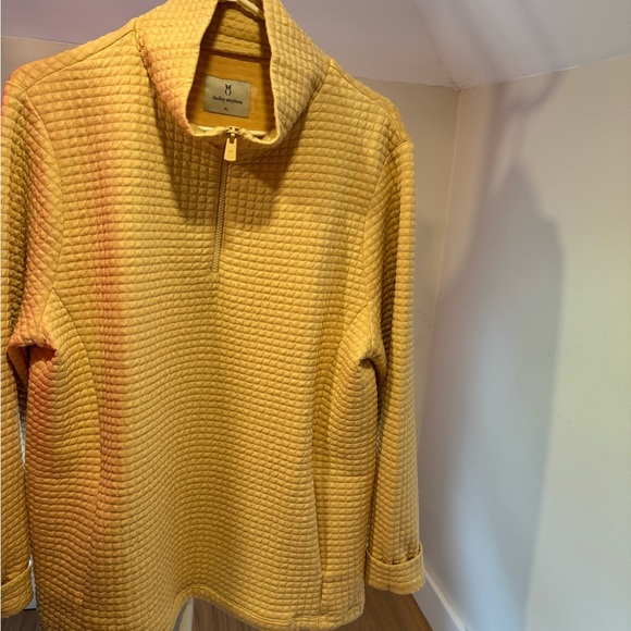 Lot of 2 Dudley Steven’s Women's half zips, size XL 
Pink and Cream Sweater Set - Picture 3 of 4